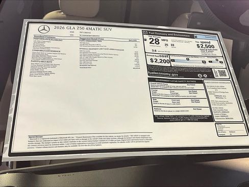 New 2026 Mercedes-Benz GLA 250 4MATIC image 18