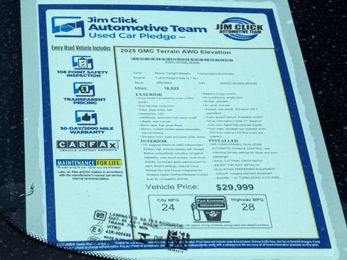 Used 2025 GMC Terrain Elevation w/ Elevation Premium Package AWD/4WD image 14