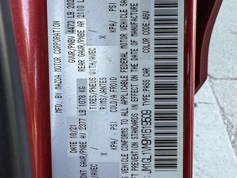 Used 2021 MAZDA MAZDA6 Touring image 22