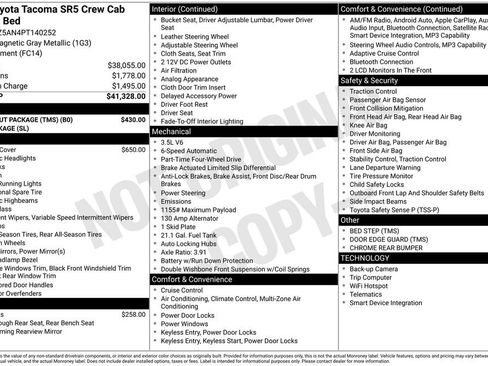 Used 2023 Toyota Tacoma SR5 w/ Black Out Package (TMS) image 2