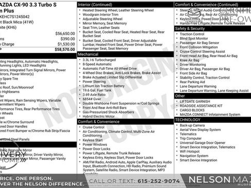 Certified 2025 MAZDA CX-90 3.3 Turbo S w/ Premium Plus AWD/4WD image 2