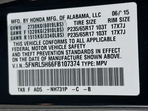 Used 2015 Honda Odyssey EX-L image 12