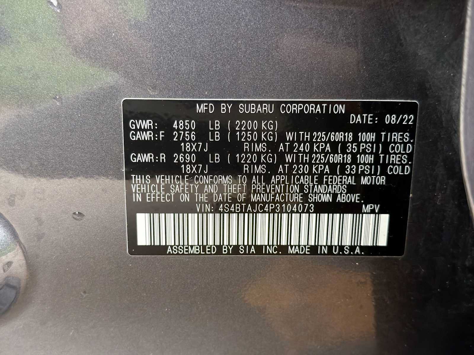 Certified 2023 Subaru Outback Onyx Edition AWD/4WD image 29