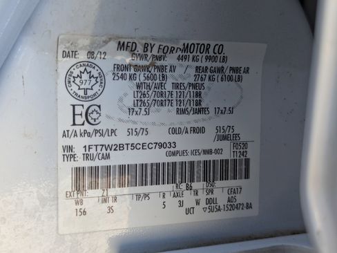 Used 2012 Ford F250 XLT w/ Advanced Security Group AWD/4WD image 47