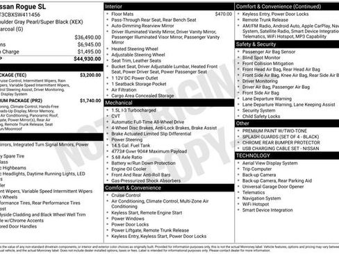 Certified 2025 Nissan Rogue SL w/ Tech Package AWD/4WD image 33