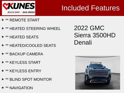 Used 2022 GMC Sierra 3500 Denali w/ Denali Ultimate Package AWD/4WD image 2