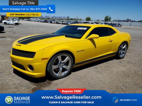 Used 2012 Chevrolet Camaro SS w/ RS Package RWD image 1
