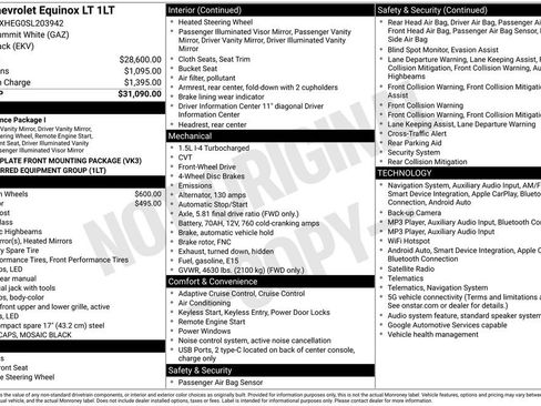Used 2025 Chevrolet Equinox LT FWD image 4