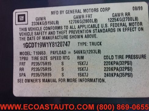 Used 2000 Chevrolet S10 Pickup LS w/ Preferred Equipment Group image 22