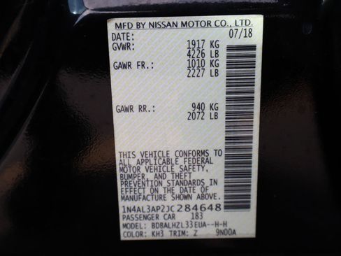 Used 2018 Nissan Altima 2.5 SR w/ SR Midnight Edition FWD image 41