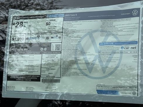 New 2025 Volkswagen Taos S image 26