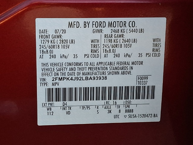 Used 2020 Ford Edge SEL w/ Convenience Package AWD/4WD image 28