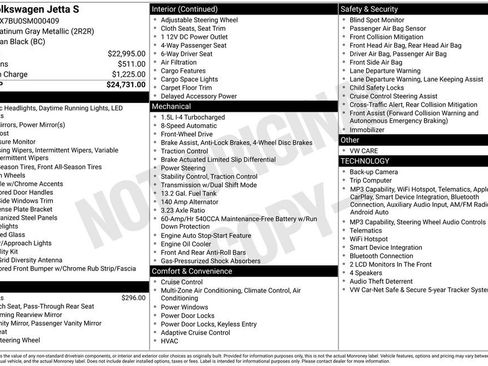 Used 2025 Volkswagen Jetta S FWD image 31