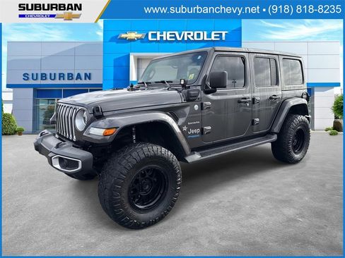Used 2021 Jeep Wrangler Unlimited Sahara w/ Cold Weather Group image 1