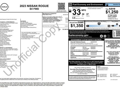 Used 2023 Nissan Rogue SV image 4