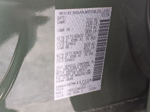 Used 2024 Nissan Titan SV w/ SV Bronze Edition Package image 36