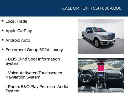 Used 2018 Ford F150 Lariat w/ Equipment Group 502A Luxury AWD/4WD image 5