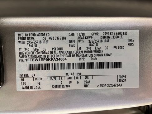 Used 2019 Ford F150 XLT w/ Equipment Group 302A Luxury AWD/4WD image 22