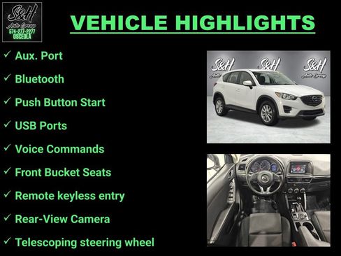 Used 2016 MAZDA CX-5 Sport w/ Rear Camera Package AWD/4WD image 3