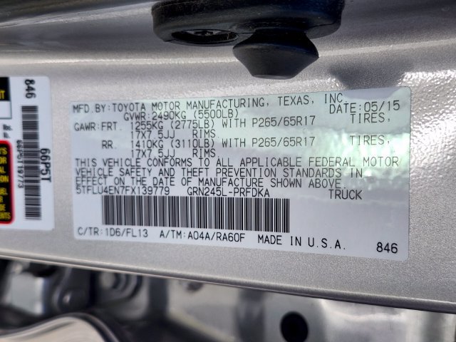Used 2015 Toyota Tacoma 4x4 Double Cab w/ TRD Sport Package image 31