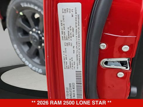 New 2026 RAM 2500 Lone Star AWD/4WD image 38