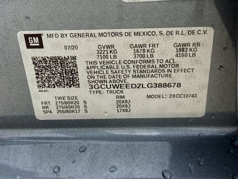 Used 2020 Chevrolet Silverado 1500 LTZ w/ LTZ Plus Package RWD image 31