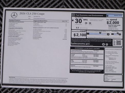 New 2026 Mercedes-Benz CLA 250 image 9