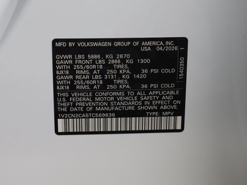 New 2026 Volkswagen Atlas Peak Edition image 25