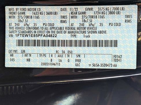 Certified 2023 Ford F150 Tremor w/ Equipment Group 402A High image 36