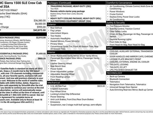 Used 2012 GMC Sierra 1500 SLE w/ Power Tech Package AWD/4WD image 38