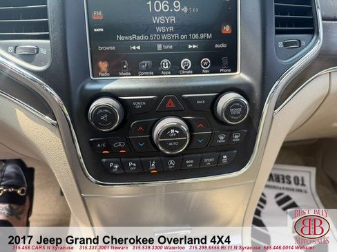 Used 2017 Jeep Grand Cherokee Overland w/ Jeep Active Safety Group AWD/4WD image 21