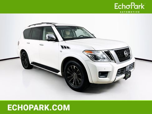 Used 2019 Nissan Armada Platinum w/ Captain's Chairs Package image 1