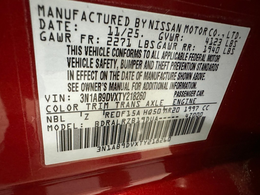 Used 2026 Nissan Sentra SR w/ Floor Mat Package FWD image 37