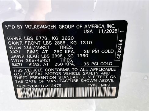 New 2026 Volkswagen Atlas Cross Sport SEL Premium R-Line AWD/4WD image 18