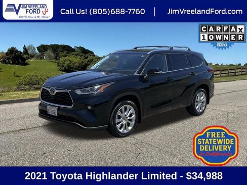 Used 2021 Toyota Highlander Limited FWD image 1