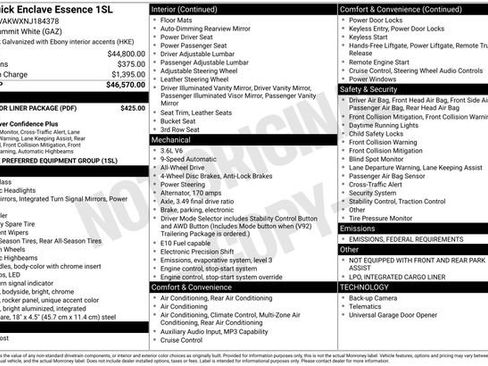 Used 2022 Buick Enclave Essence w/ LPO, Floor Liner Package image 38