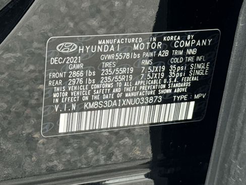 Certified 2022 Hyundai Santa Fe SEL Premium w/ Cargo Package AWD/4WD image 31
