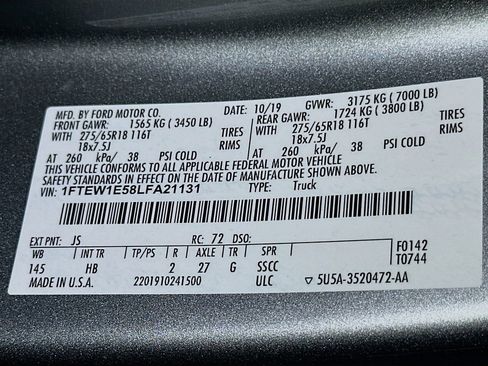 Certified 2020 Ford F150 Lariat image 23