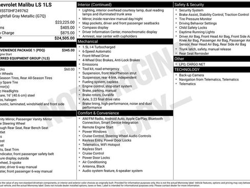 Used 2017 Chevrolet Malibu LS w/ LPO, Convenience Package 1 image 3