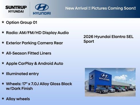 New 2026 Hyundai Elantra Sport FWD image 2