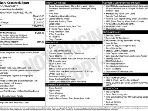 Used 2021 Subaru Crosstrek 2.5i Sport w/ Moonroof Package image 22