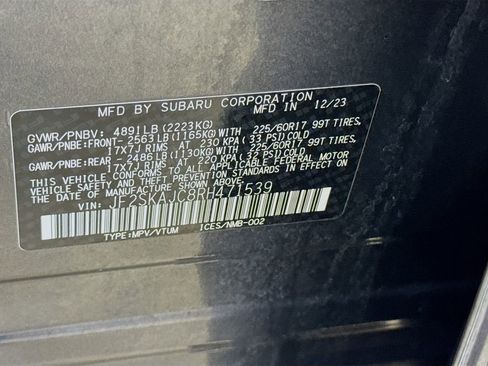 Certified 2024 Subaru Forester Wilderness AWD/4WD image 29