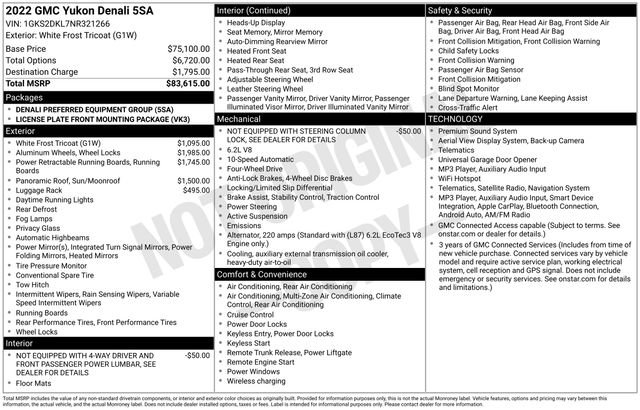 Certified 2022 GMC Yukon Denali AWD/4WD image 6