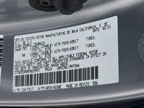 Certified 2021 Toyota Tacoma TRD Sport RWD image 29