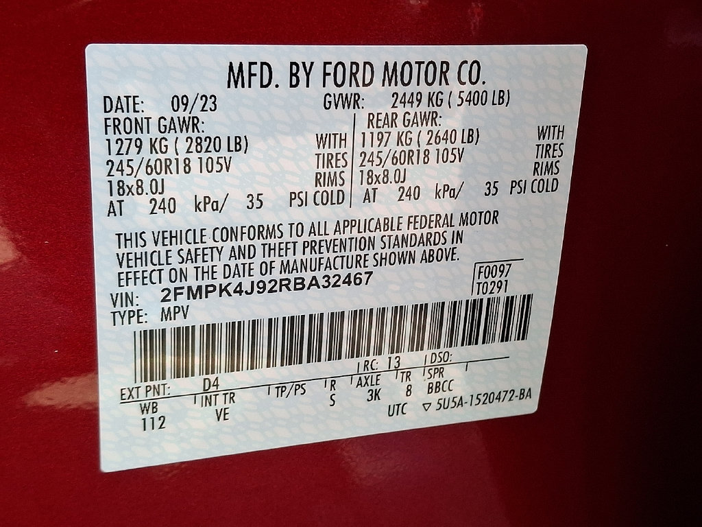 Used 2024 Ford Edge SEL w/ Convenience Package AWD/4WD image 29