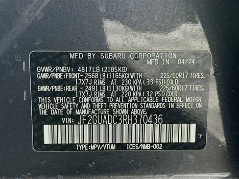 Certified 2024 Subaru Crosstrek 2.0i Premium image 29