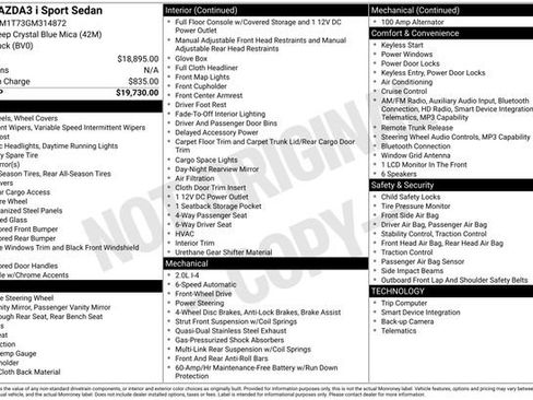 Used 2016 MAZDA MAZDA3 i Sport image 10