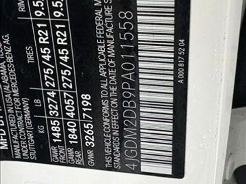 Certified 2023 Mercedes-Benz EQS 450+ SUV image 25