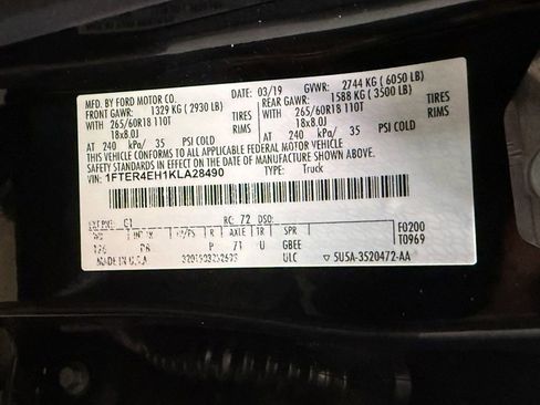 Used 2019 Ford Ranger Lariat w/ Technology Package image 56