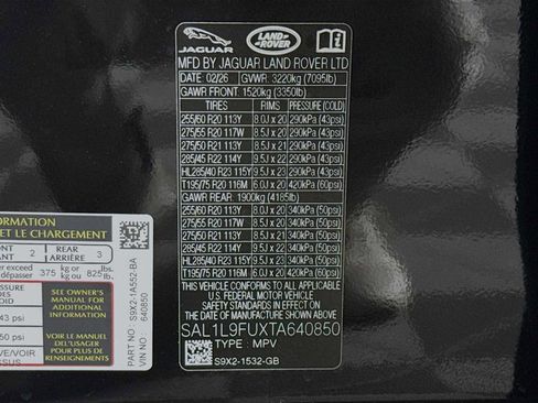 New 2026 Land Rover Range Rover Sport Dynamic SE AWD/4WD image 30